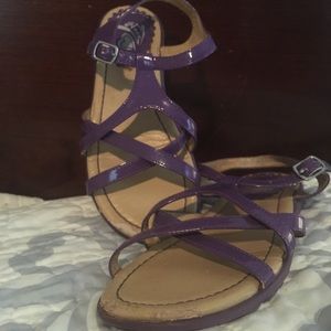 Purple little girl sandals